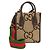 Borsa Gucci Jumbo GG Mini Beige Marrone scuro