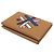 Hermès Tarjetero de piel Swift estampada Hermes Calvi Duo Multicolor Marrón claro - vista 2