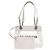 Borsa Tote in Mesh e Pelle Balenciaga Duty Free Bianco - vista 3