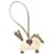 Hermès Pingente de bolsa Hermes Robeo Plush PM Bege  - vista 3
