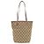Gucci GG Canvas Leder Tote Bag Beige