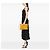 Clutch da polso in pelle gialla Papier di Balenciaga - vista 7