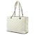 Tote Grand Shopping in Caviar Bianco Chanel Crudo - vista 2