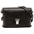Borsa a tracolla Saint Laurent Tuc Box in pelle nera Nero