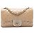 Chanel Gold Small Quilted Iridescent Lambskin Pearl CC Crystal Flap D'oro