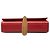 Saint Laurent Kate Classic Monogram Crossbody aus glattem Kalbsleder in Rot, Größe Medium - Ansicht 2