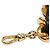 Cambon Cinturón de cadena con placa de logotipo Chanel Negro Dorado - vista 4