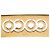 Chanel Gold CC vergoldeter Doppelketten-Gürtel mit Strass Coco Plaque Golden - Ansicht 4