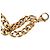 Chanel Gold CC vergoldeter Doppelketten-Gürtel mit Strass Coco Plaque Golden - Ansicht 5
