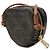 Céline Celine Brown Micro Triomphe Coated Canvas Heart Crossbody Marrone - vista 2