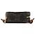 Céline Celine Brown Micro Triomphe Coated Canvas Heart Crossbody Marrone - vista 3