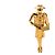 Spilla Chanel Gold Gold Plated Coco Mademoiselle D'oro