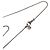 Collana con pendente Chanel Silver CC Brass Strass Clover Argento - vista 3