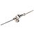 Collana con pendente Chanel Silver CC Brass Strass Clover Argento - vista 4