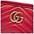 Gucci Borsa a tracolla GG Marmont in pelle di vitello rossa mini con tripla zip Rosso - vista 5