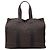 Hermès Brown Canvas Herline GM Castaño Marrón oscuro