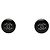 Orecchini a bottone Chanel Black CC in resina e strass Nero