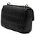 Prada Black Nappa Gaufre Chain Flap Nero - vista 2
