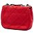 Chanel Red Mini CC Iridescent Calfskin Diamond Stitch Flap Rosso - vista 2