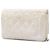 Wallet On Chain Cartera con cadena Chanel White CC en piel de cordero acolchada perforada Blanco Crudo - vista 2