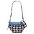 Borsa a tracolla convertibile in tweed blu e pelle di vitello trapuntata Chanel - vista 7