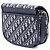 Dior Bobby Crossbody aus blauem Oblique Canvas, Größe Medium Marineblau - Ansicht 2