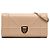 Portafoglio Diorama On Chain in vernice beige di Dior