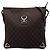 Borsa a tracolla Gucci Abbey D Ring in denim marrone con GG Marrone scuro