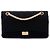 Chanel Black Quilted Jersey Reissue 2.55 Double Flap 225 Nero