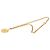 Collana con pendente Chanel Gold CC Medaglione Lion Crest placcato oro