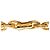 Collana con pendente Chanel Gold CC Medaglione Lion Crest placcato oro - vista 5