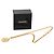 Collana con pendente Chanel Gold CC Medaglione Lion Crest placcato oro - vista 7