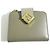 Fendi FF Diamond Klapperbrieftasche Beige