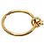Portachiavi con charm a catena vintage Chanel Coco Mark D'oro - vista 3