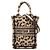 Borsa mini Christian Dior Leopard Book Tote Marrone