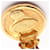 Orecchini Chanel Circle Logo D'oro - vista 3