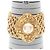 Timeless Bracciale con charm Chanel placcato oro con perle finte Bianco D'oro - vista 5