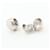 Prada Triangle Logo Ohrstecker Silber Golden  - Ansicht 2