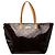 Borsa Louis Vuitton Monogram Vernis Bellevue GM Bordò Porpora