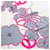 Stola Chanel Coco Mark Camellia Rosa Bianco Blu  - vista 2