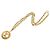 Collana Chanel Coco Mark placcata oro D'oro - vista 3