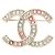 Spilla Chanel Coco Mark placcata oro Multicolore D'oro