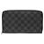 Louis Vuitton Damier Graphite Long Wallet Black Damier ebene