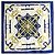 Hermès Sciarpa di seta Hermes Carré 90 EPERON D'OR Bianco Blu navy - vista 2