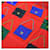 Chanel Black and Red Silk Scarf  - view 6