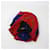 Chanel Black and Red Silk Scarf  - view 8