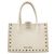 Bolsa 2-Way com tachas Miu Miu Branco - vista 2
