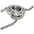 Colar Chopard Happy Diamonds em ouro branco 18K Dourado - vista 11