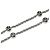 Colar Chopard Happy Diamonds em ouro branco 18K Dourado - vista 4