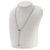 Colar Chopard Happy Diamonds em ouro branco 18K Dourado - vista 8